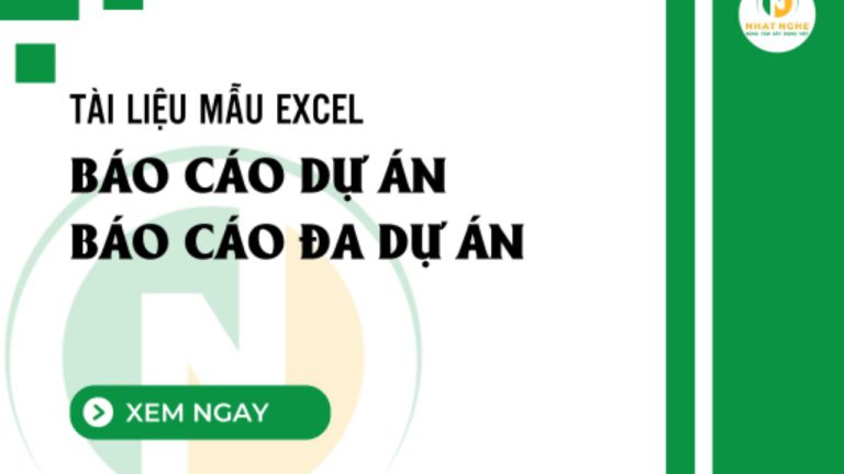 Form mẫu Báo cáo Excel – Báo cáo dự án & đa dự án